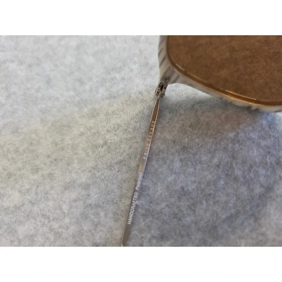 PRIVE REVAUX Sunglasses Polarized Brown Lens White Marble Frame AuthenticityCard - Picture 5 of 7